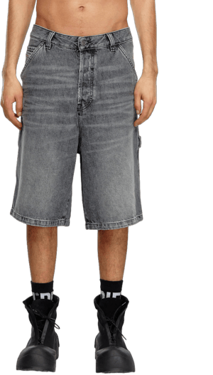 Diesel Men's D-Livery Relaxed Fit Hemp Denim Shorts