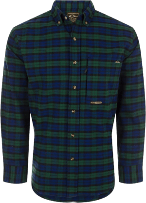 Drake Waterfowl Brushed Twill Plaid Button-Down Shirt