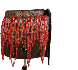 Shisha Tribal Fusion Belly Dance Belt with Beads