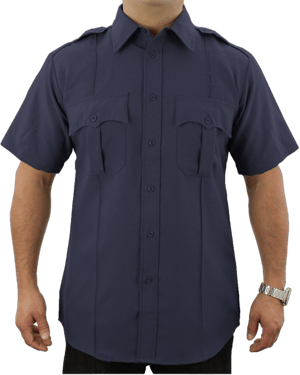 First Class Men's Polyester Short Sleeve Uniform Shirt