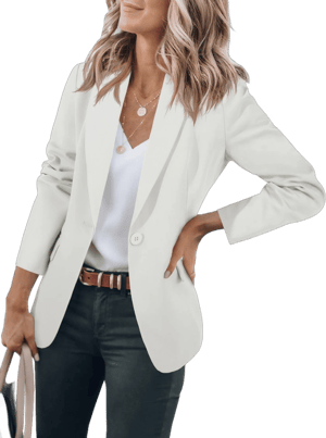 Women's Casual Open Front Long Sleeve Blazer