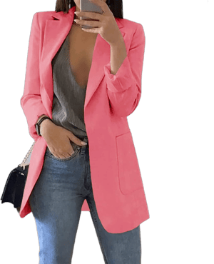 Women's Casual Open Front Long Sleeve Blazer