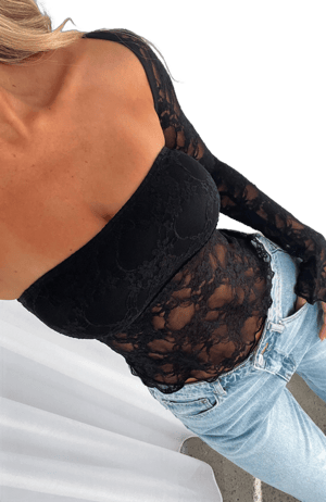 WHITE FOX Sweet Lovin' Lace Top Set