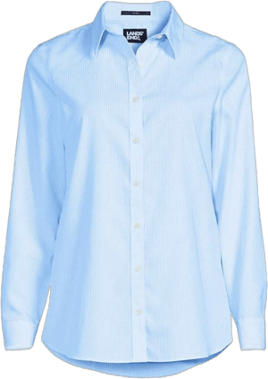 Lands' End Women's No Iron Button Front Shirt