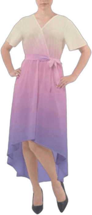 Padme Amidala High-Low Chiffon Wrap Dress