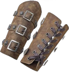 Battleworn Buckled Bracers