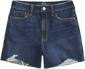 Women's Ultra High-Rise Medium Wash 90s Denim Shorts 5