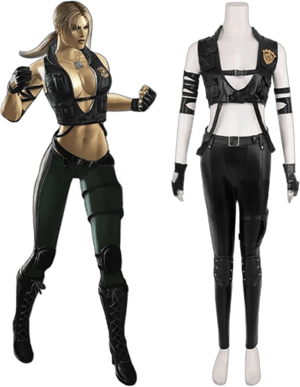 Jade Kitana Cosplay Mk 11 Sonya Blade Costume