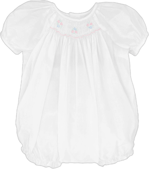 Petit Ami Baby Girls' Smocked Bubble