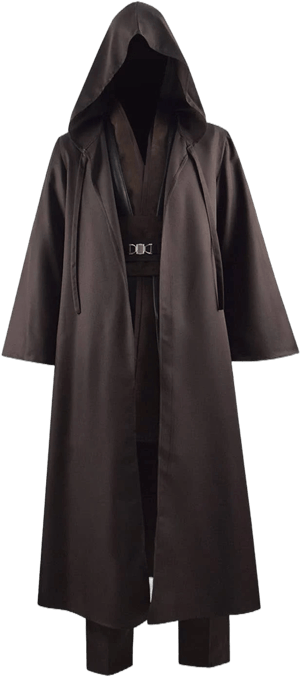 Qianshop Men's Anakin Skywalker Jedi Hooded Robe