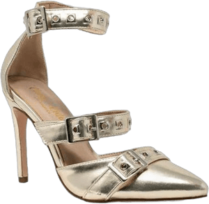 in Touch Footwear Women's Grommet Buckle Stiletto Pumps