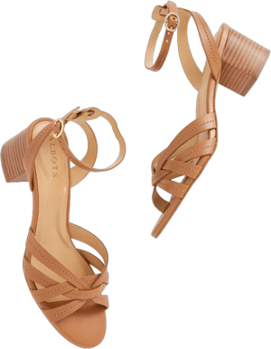 Women's Talbots Mimi Vachetta Leather Ankle Strap Sandals