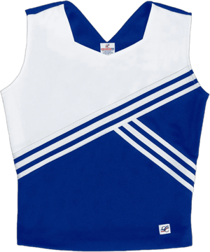 Cheerleading Company Sweetheart Neck Diagonal Shell Top