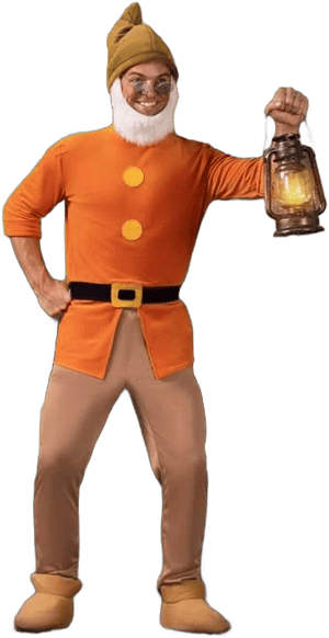 Doc Dwarf Adult Costume | Adult | Mens | Brown/Orange/Yellow | S | FUN Costumes