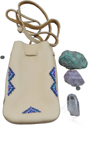 Beaded Buckskin Amulet Bag