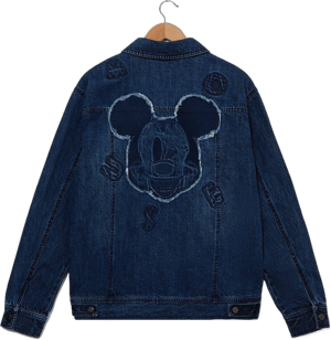 Disney Mickey Mouse Lettered Denim Jacket