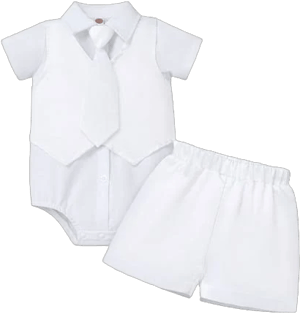 Baby Boys Gentleman Bowtie Romper Outfit