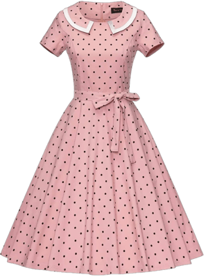 50s Retro Swing Dress with Pockets