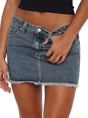 Women's Casual Stretch Denim Mini Skirt