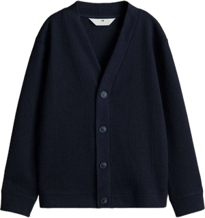 H&M Boys Waffled Cardigan