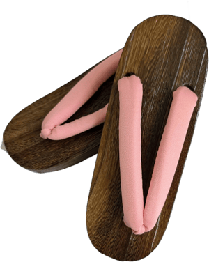 Traditional Japanese Women's Wooden Geta Sandals