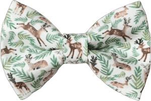 Whimsical Reindeer Cotton Bow Tie