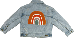 Ph Play by Petite Hailey Patched Denim Jacket