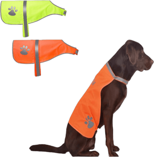 1pc Reflective Safety Vest For Dogs, High Visibility Adjustable Dog Hunting Chest Harness Vest For Outdoor Activities And Night Walks, Breathable Pet Jacket For Small To Medium Sized Dogs (Green, Orange)