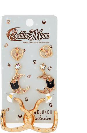 Pretty Guardian Sailor Moon Heart Icons Earring Set