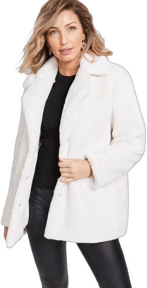 INC International Concepts Women's Faux-Fur Family Matching Coat