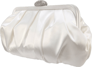 Nina Women's Concord Pleated Satin Frame Clutch