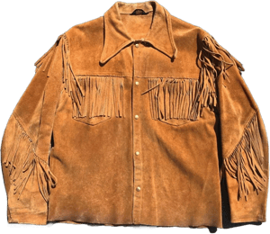 Men's Midwest Western Fringe Suede Leather Jacket