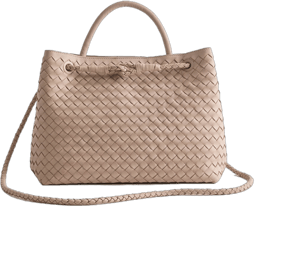 Quince Handwoven Italian Leather Satchel