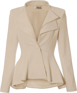 Hybrid Company Double Notch Lapel Office Blazer Women's JK43864 1073T