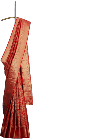 Kanjivaram Silk Zari Woven Saree with Brocade Detailing