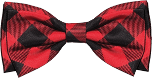 Huxley & Kent Bow Tie for Pets | Buffalo Check (Large) | Christmas Holiday Bow Tie Collar Attachment | Fun Bow Ties for Dogs & Cats | Cute, Comfortable, and Durable | H&KBow Tie