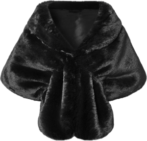 BABEYOND Women's 1920s Faux Fur Collar Shawl