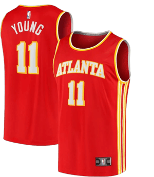 Men's Fanatics Trae Young Red Atlanta Hawks Fast Break Jersey