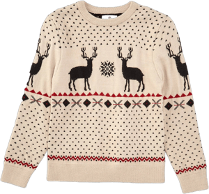 Class Club Big Boys Deer Fair Isle Sweater