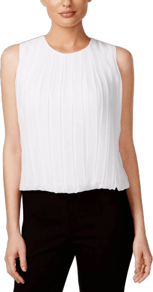 Calvin Klein Women's Pleated Blouse