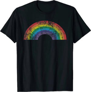 Vintage 80's Retro Rainbow T-Shirt