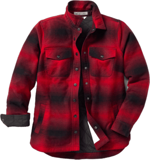 Duluth Trading Company Women's Folklore Insulated Flannel Shirt Jac