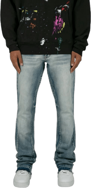 mnml Men's B484 Flare Denim