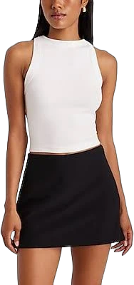 Express Women's Super High Waisted Mini Skort