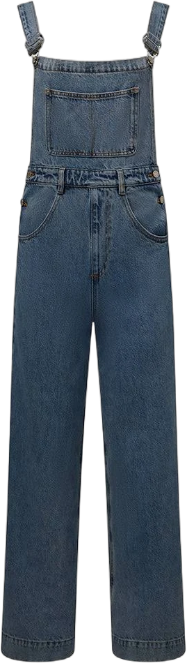 WeWoreWhat Women's Wide Leg Denim Overall