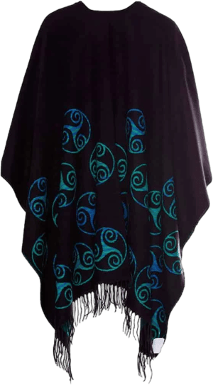 Celtic Clothing Company Women's Fringed Shawl with Triskele