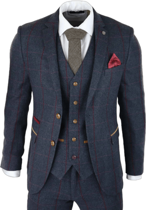 Vintage 1920s Herringbone Tweed 3-Piece Suit