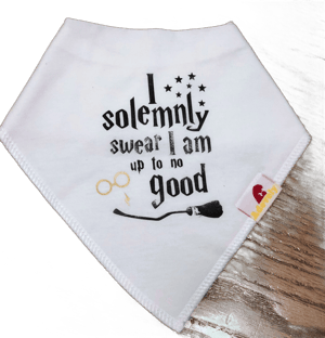 Bandana Bib, Harry Potter, Baby Bib, Solemnly Swear, No Good