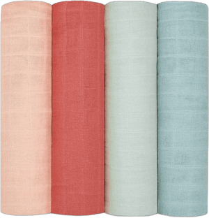 Aden and Anais Organic Cotton Muslin Swaddles 4 Pack Mother Earth