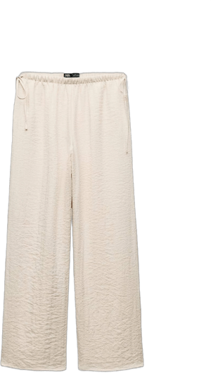 Zara Women's Linen Blend Palazzo Pants